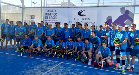 Clnica Menorca y Bullpadel consiguen una gran recaudacin en su cita solidaria