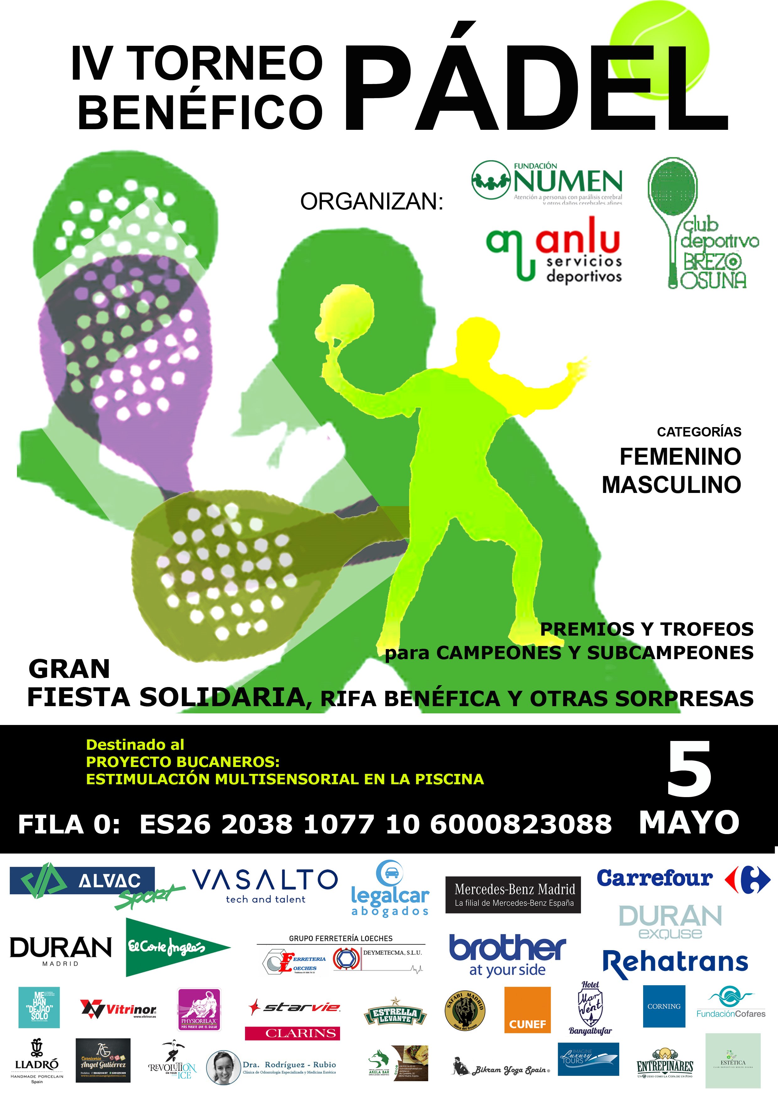 Cartel torneo fundacin NUmen