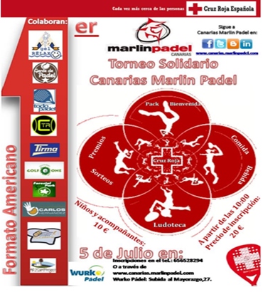 Cruz Roja y Marlin Padel celebran en Canarias un torneo cargado de solidaridad