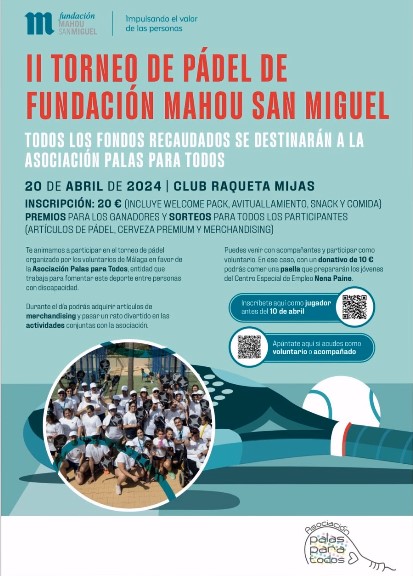 Torneo solidario segunda edicin Fundacin mahou San miguel 2024