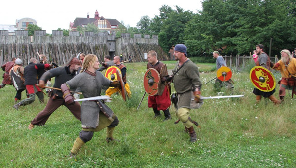 Batalla vikinga en Trelleborg