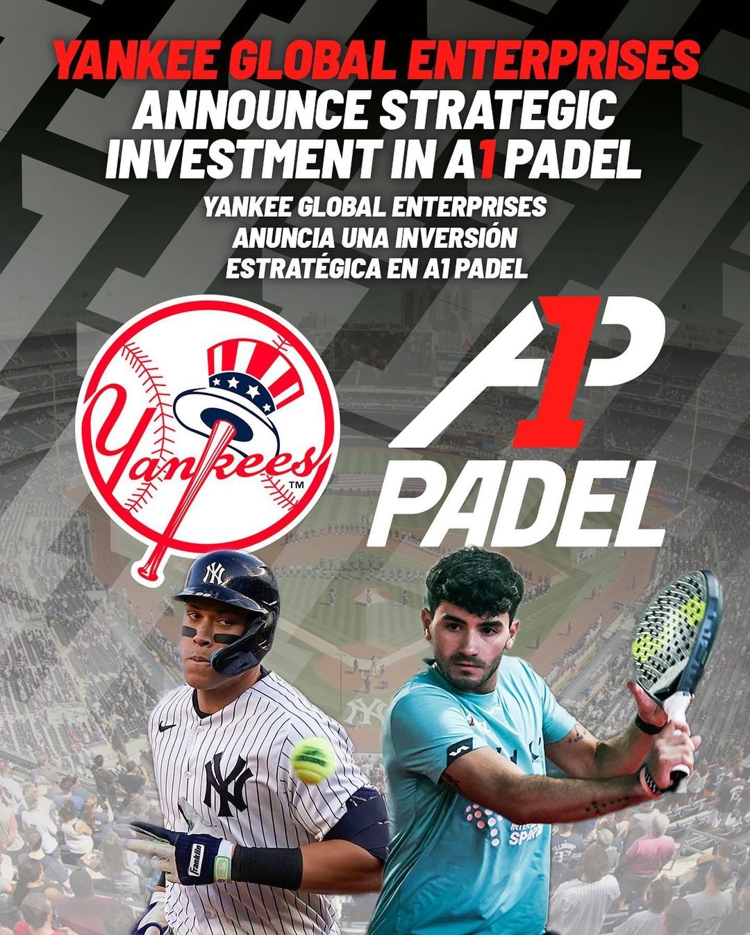 Unin New York Yankees y A1 Padel 2023