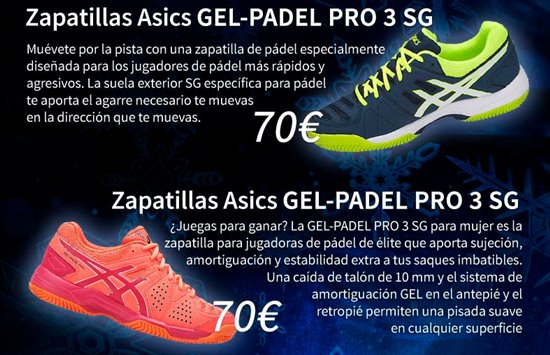 Asics gel padel pro 3 cheap sg mujer 2017