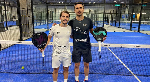 Vctor Ruiz y Lucas Bergamini inicio cuadro inal Suecia Open 2022