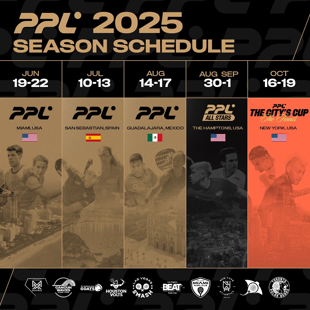 Cartel tercera temporada Pro Padel league 2025