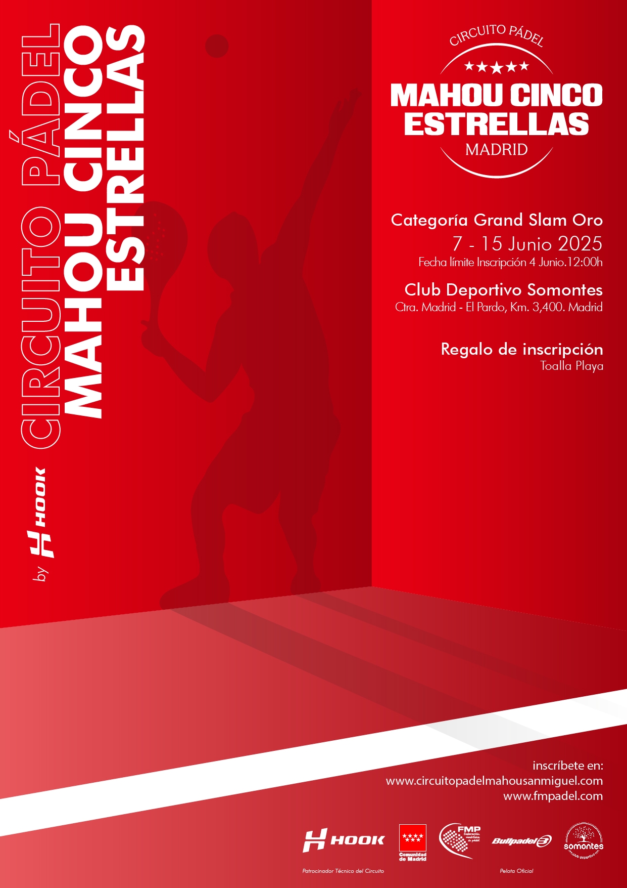 Cartel previa tercer torneo Mahou San Miguel 2025 