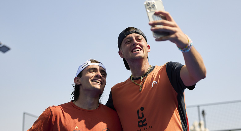 Enzo Jensen y Andrés Fernández Lancha debut cuadro final Major Italia 2025