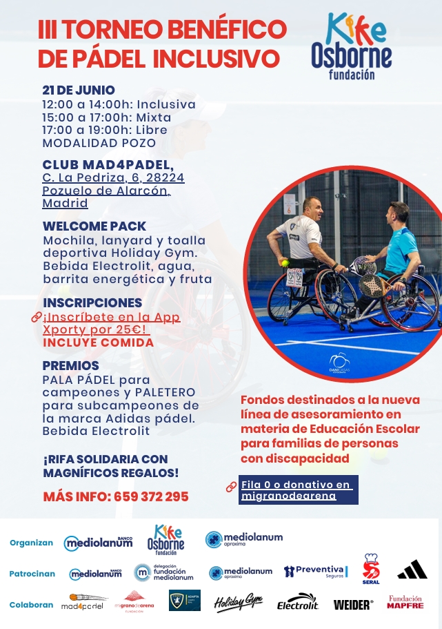 III Torneo Fundación Kike Osborne Madrid 2025 Pozuelo