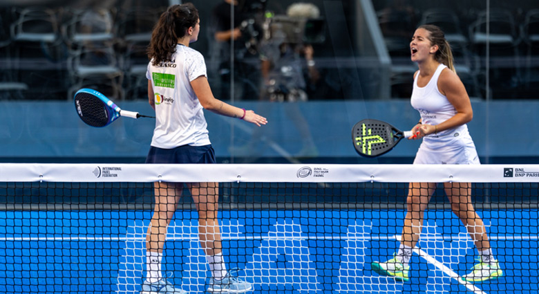 Jimena Velasco y Noa Cánovas debut cuadro final chicas Roma Major 2025