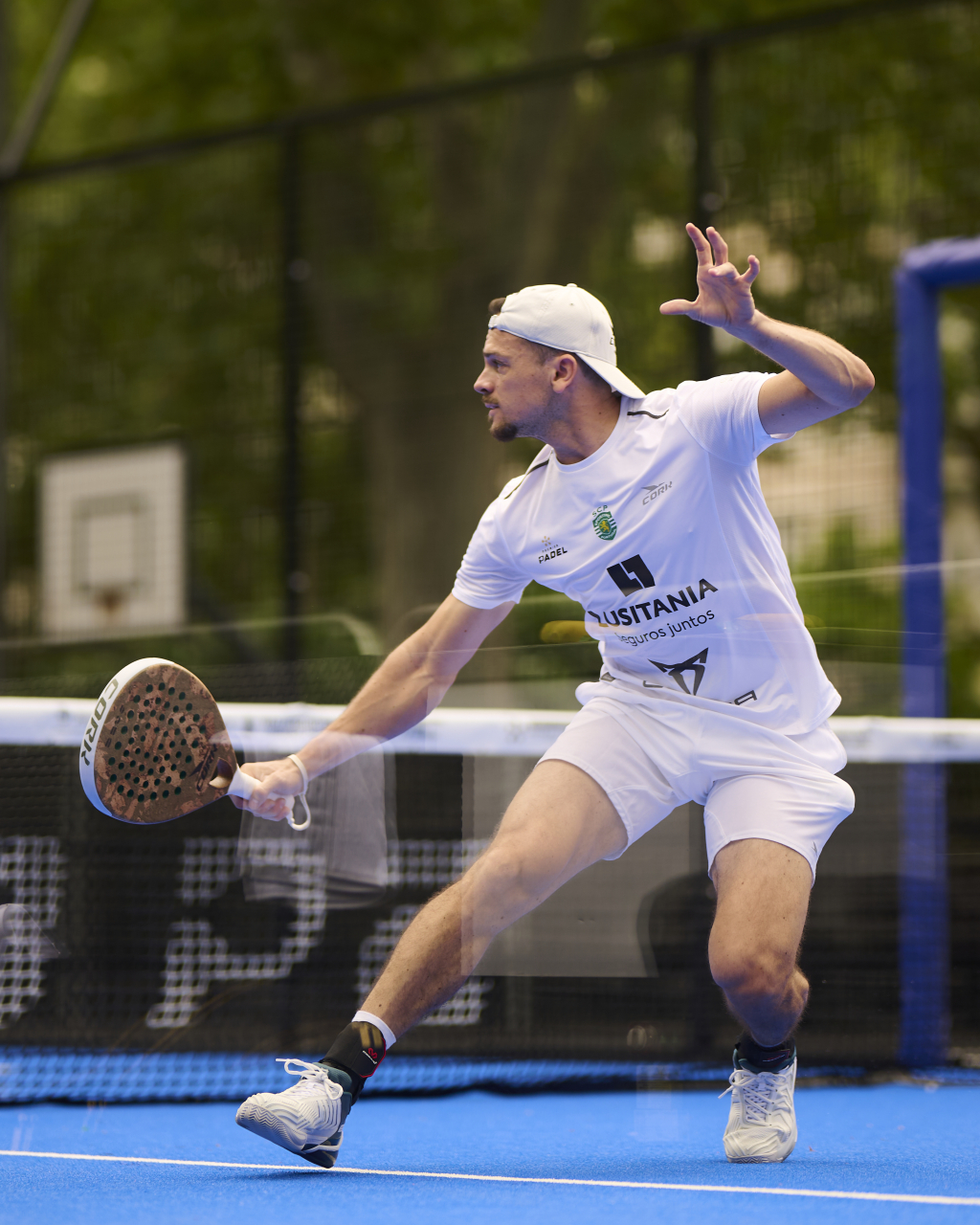 Miguel Deus en su partido de debut en el cuadro final de Valladolid