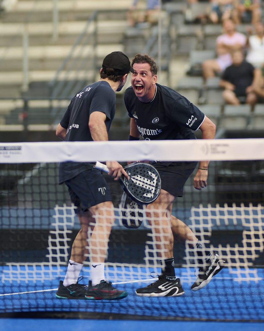 Paquito Navarro y Lucas Bergamini durante los octavos de Roma 2025