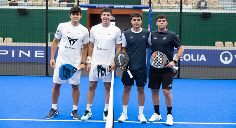 Inicio del duelo entre Cardona y Tello vs. Guerrero y Leal (Premier Padel)