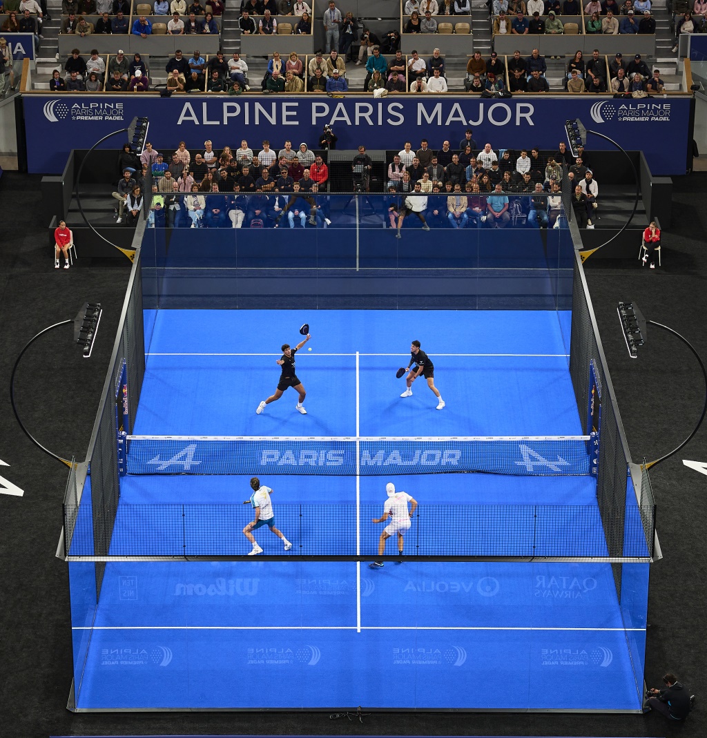 Pista central en la semifinal de París con Coello y Tapia 2025