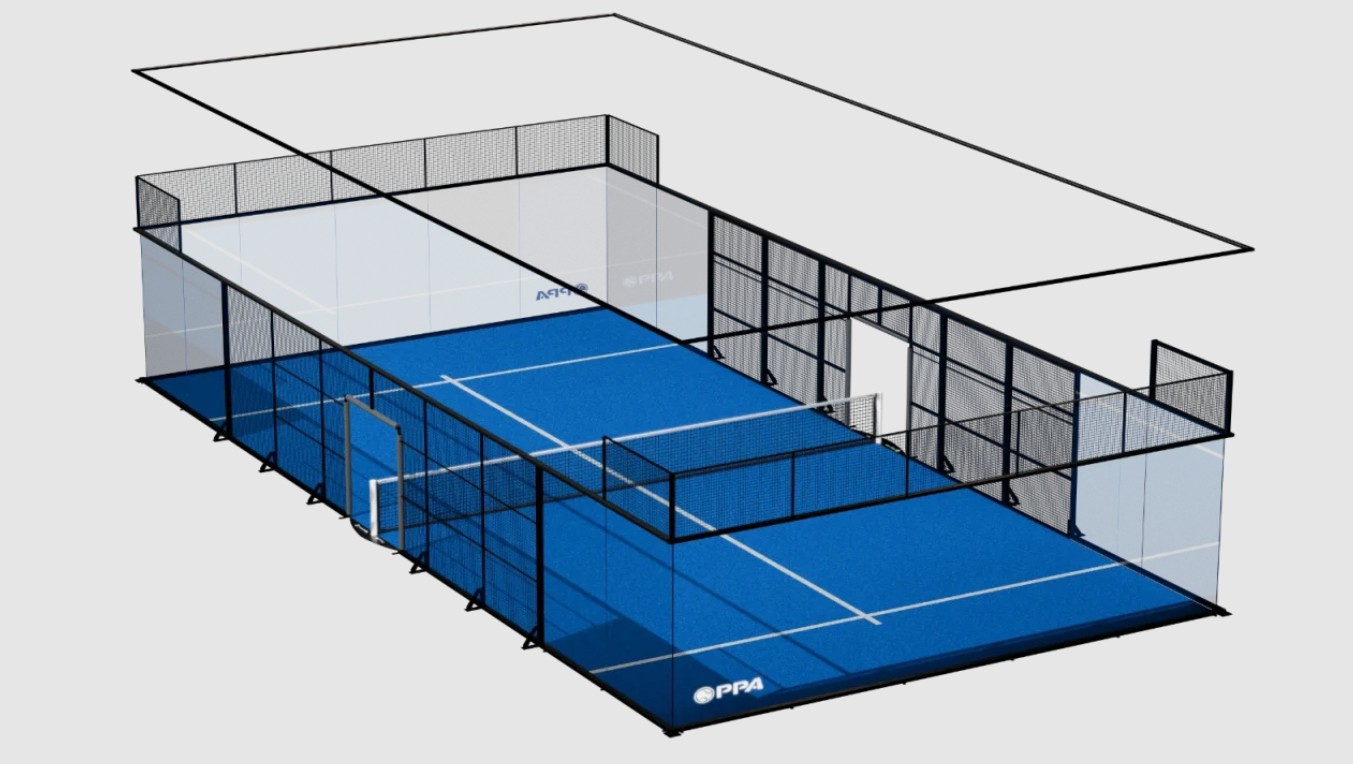 Pista Padel Galis y PPA luz perimetral