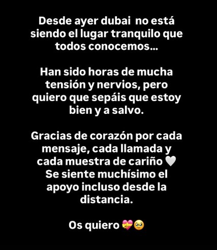 Mensaje Dubai Victoria Iglesias