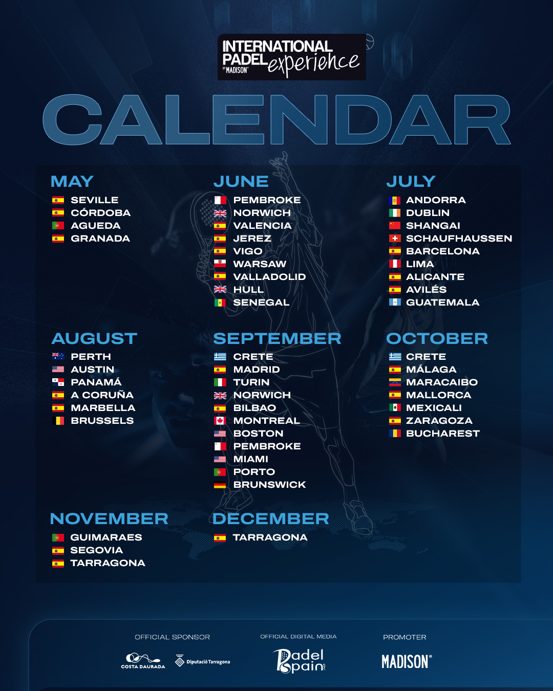 Calendario 2026 IPE by Madison dentro