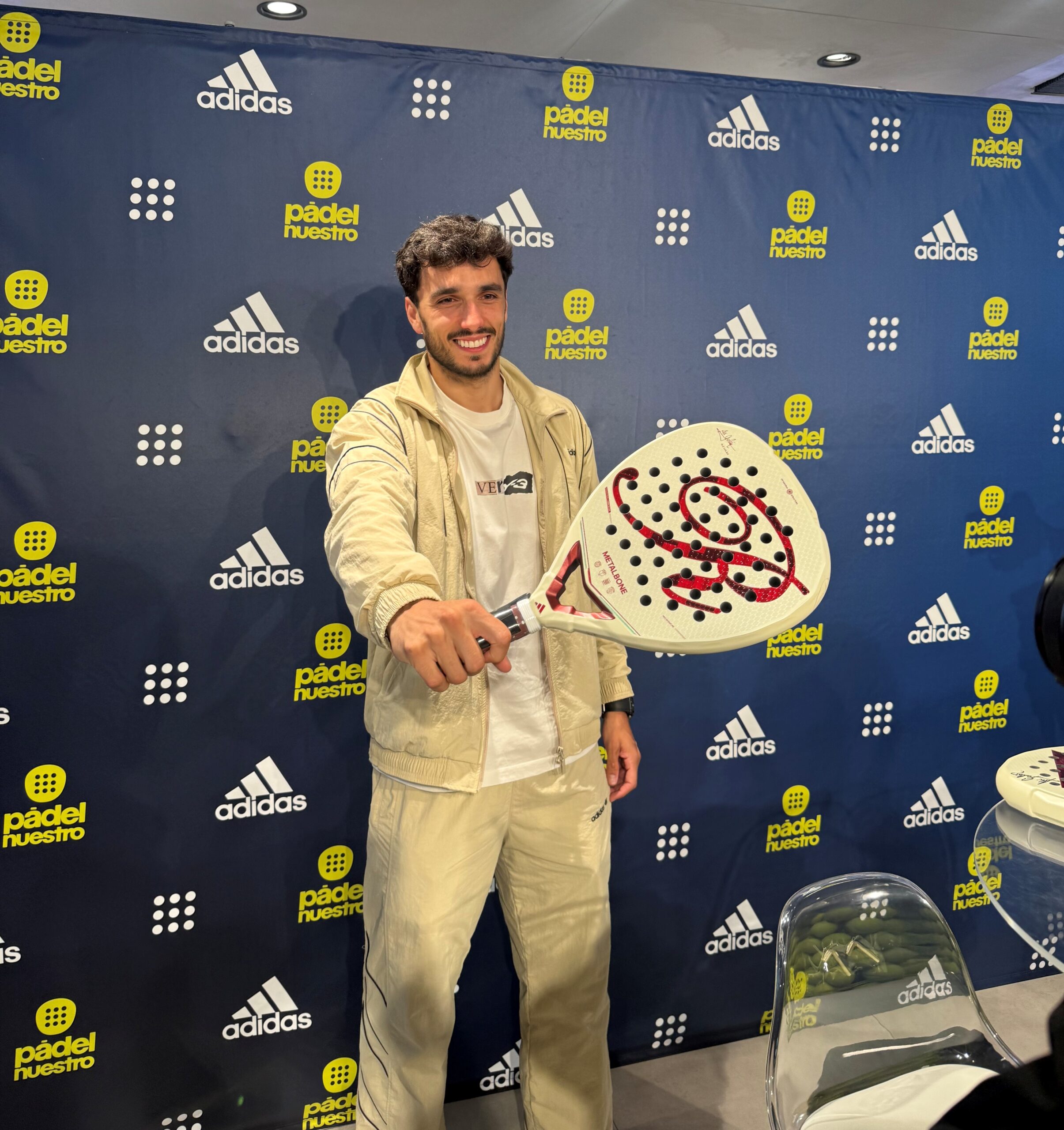 Ale Galán presentación PadelNuestro nueva Metalbone Reserve Cup 2026