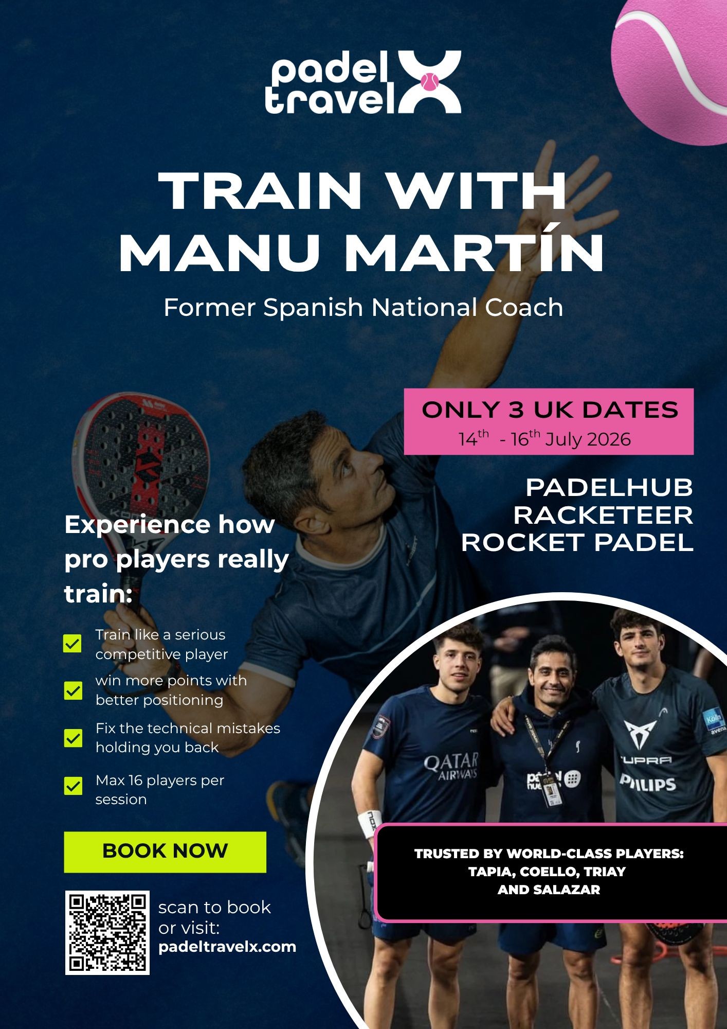 Clinic-Manu-martín-padel-Travel-X-Londres-2026