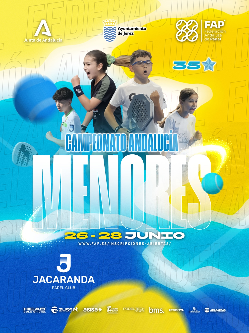 Cartel Campeonato Andalucía Menores 2026