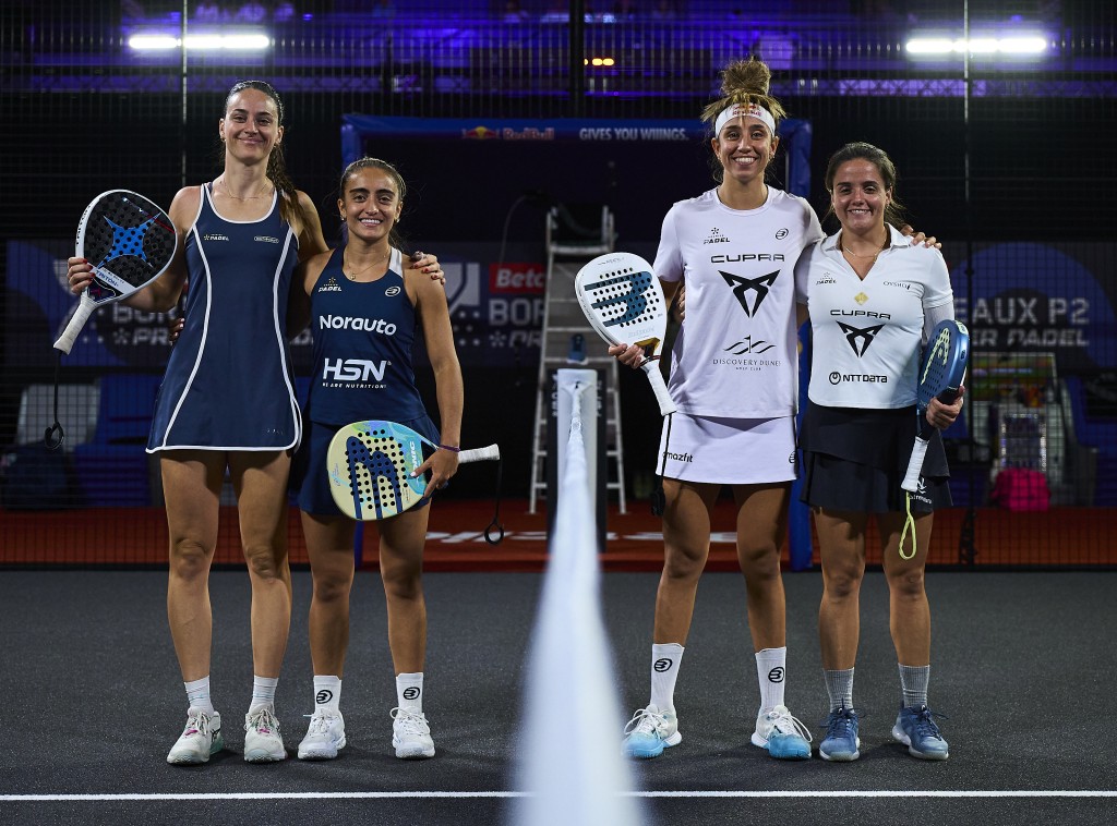 Protagonistas de una de las semifinales de Burdeos (Premier Padel)