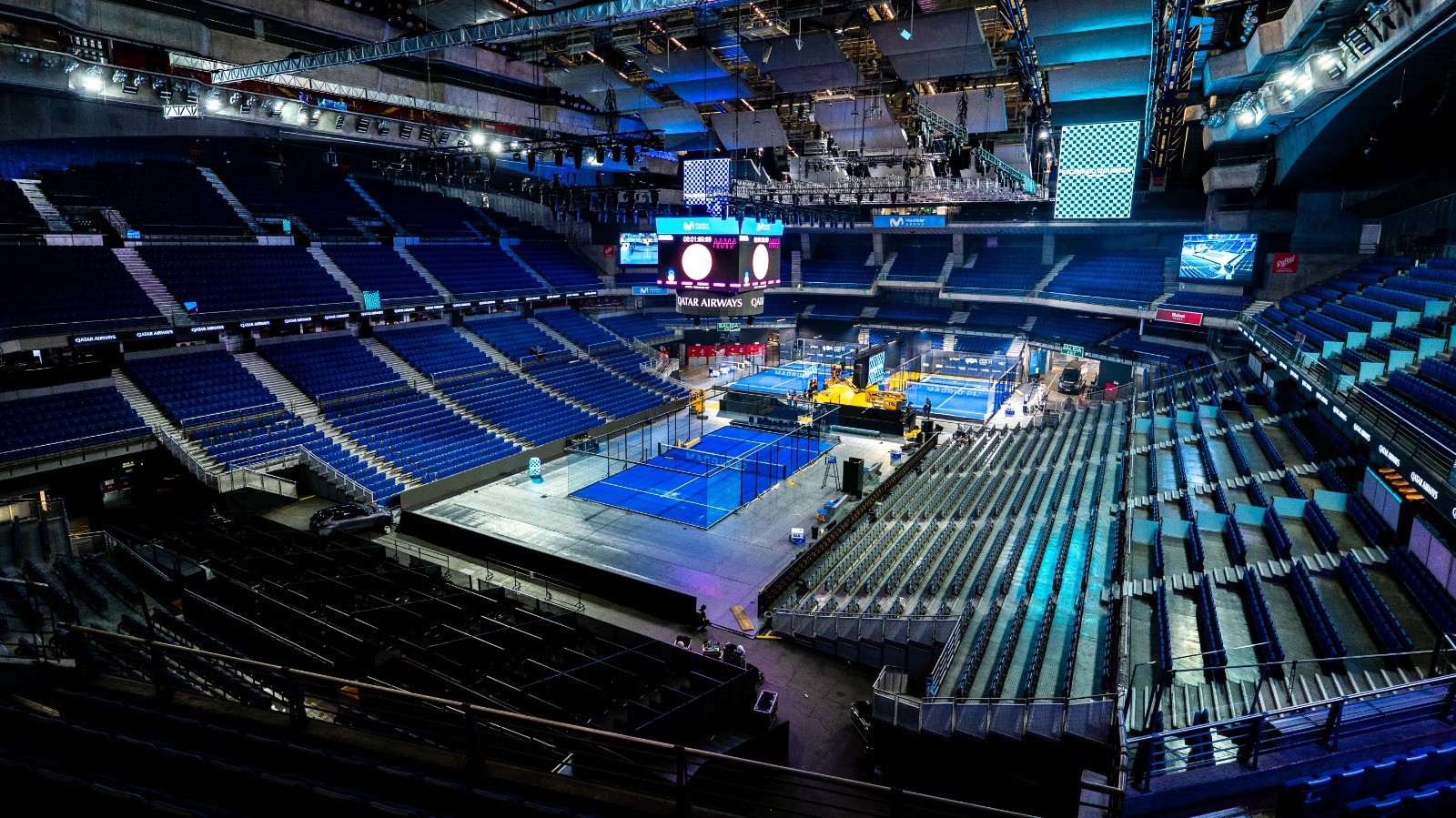 Pistas del Movistar Arena en el torneo 2026
