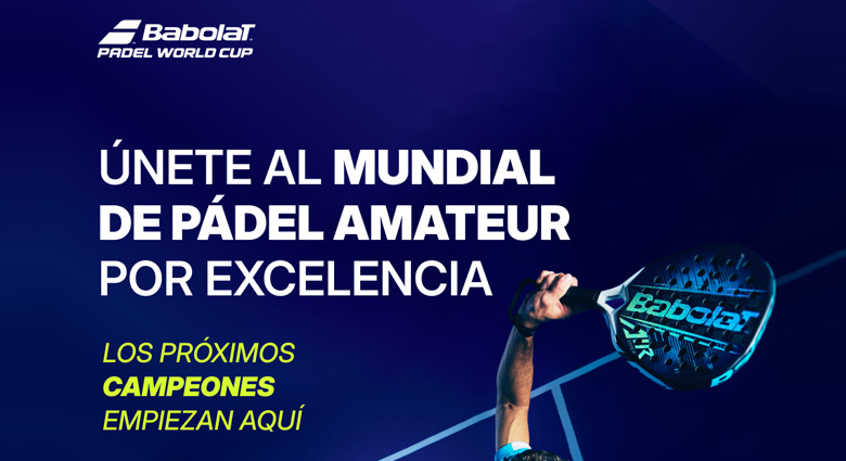 Cartel Babolat Padel World Cup 2026