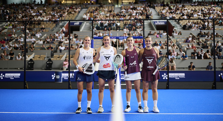 Protagonistas de la final femenina del Major de París (Premier Padel)