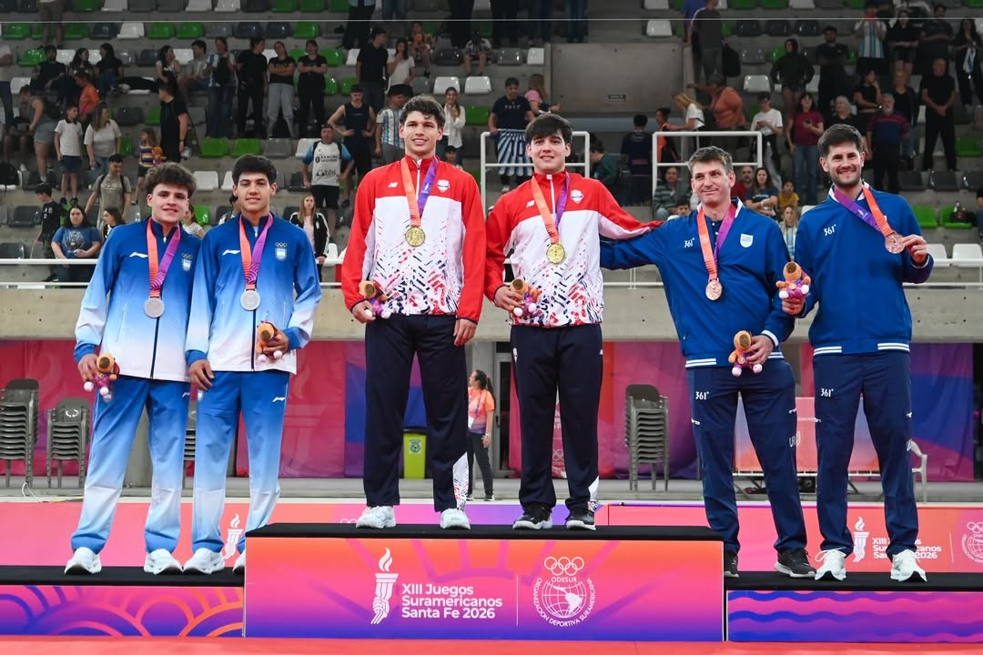 Podio chicas Juegos Suramericanos pádel 2026