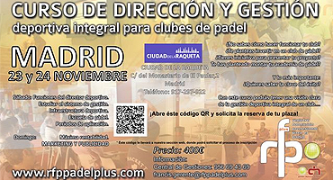 Un gran curso de formación llega a la Ciudad de la Raqueta