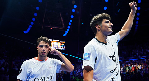 Superación y resistencia total de Coello y Tapia para romper la imperial defensa de Maxi y 'Lucho'