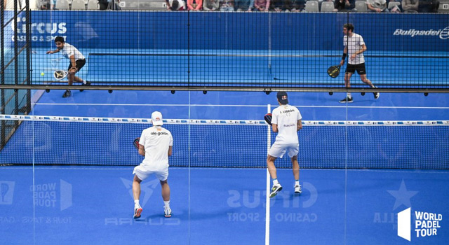 ALe Galán y Juan Lebrón partido victoria Bruselas Open 2022