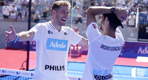 'Momo' González y Álex Ruiz derriban la puerta de semis y la defensa de Paquito y Di Nenno