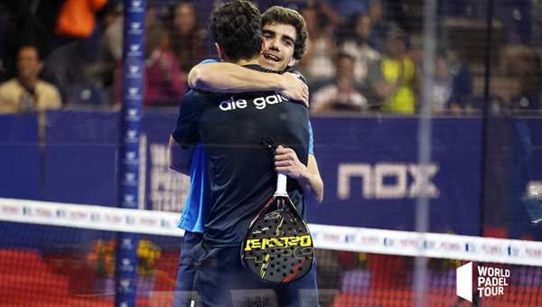 Ale Galán y Juan Lebrón pádel compañeros