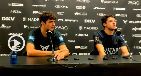 Coello y Tapia: ''Jon y 'Coki' han subido mucho el nivel y nos han desorientado en el segundo, pero hemos podido revertir la situación''