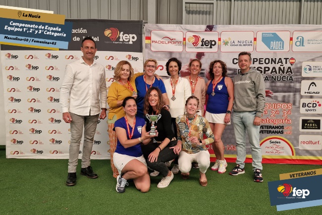 Jugadoras 3ª categoría Cto España Veteranos FEP 2023