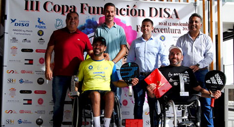 Óscar Agea y 'Coco' Bernal se llevan los aplausos y los honores en la III Copa Nacional de Pádel en Silla de Ruedas
