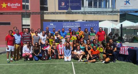 El pádel se vistió de rojiblanco en la fiesta final del Circuito Fundación Atlético de Madrid