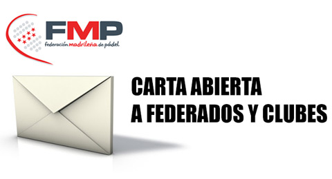 José Luis Amoroto, presidente de la FMP, emite un comunicado para todos los federados