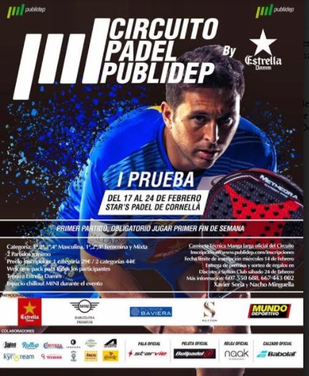 Cartel primera prueba publidep