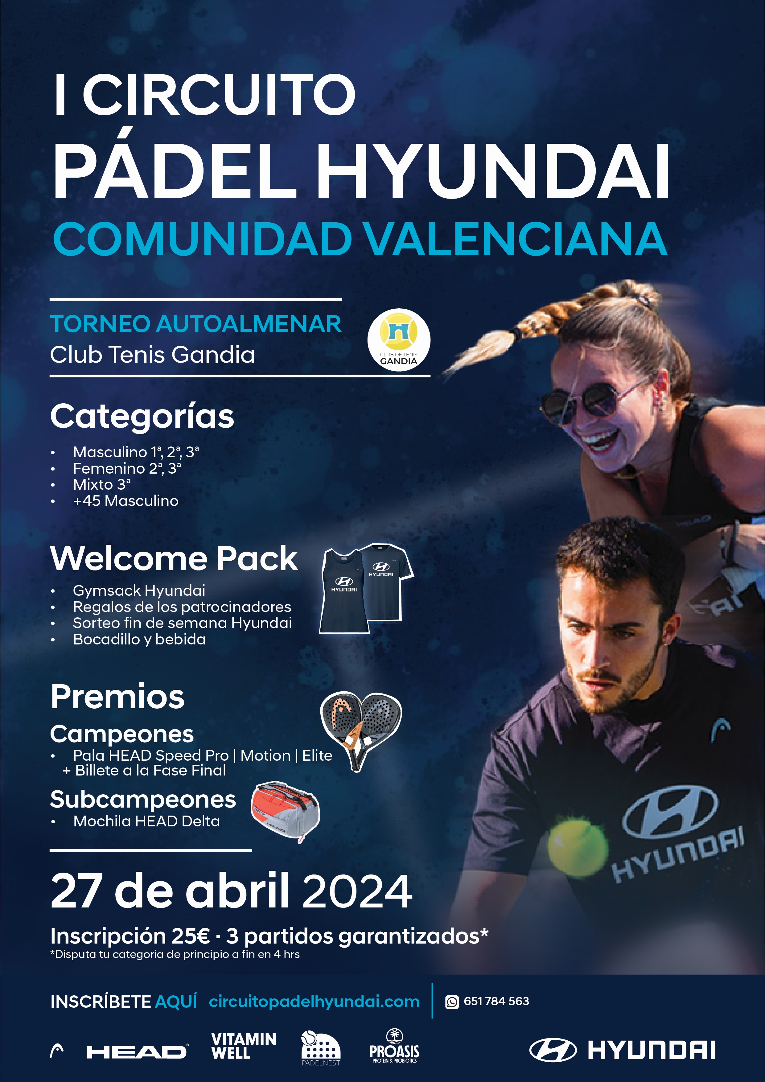 Circuito Padel Hyundai Gandía abril 2024 