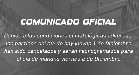 La lluvia paraliza el Major de México: todo cancelado y dobles turnos para este viernes