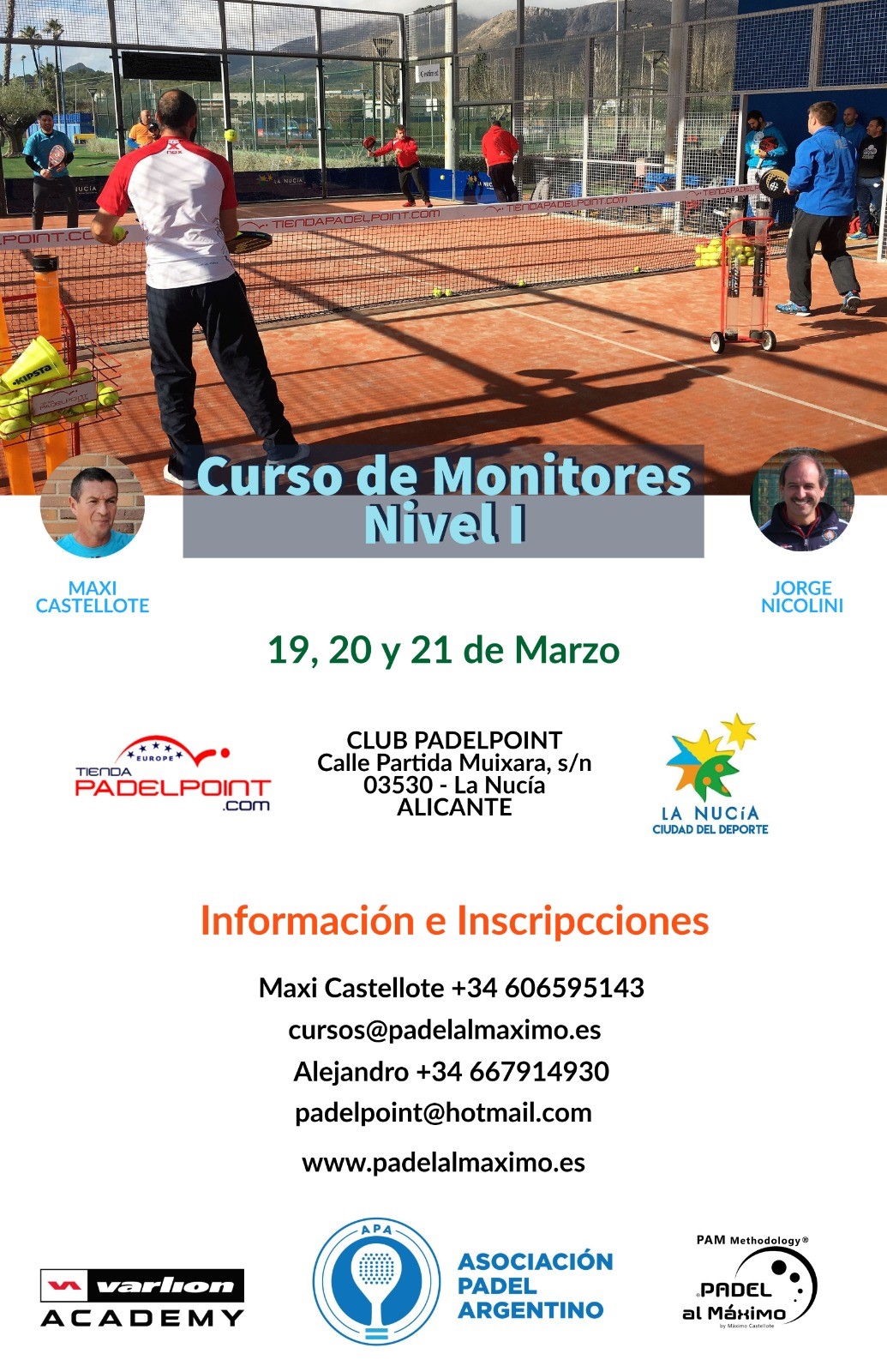 Curso monitores La Nucía marzo 2021
