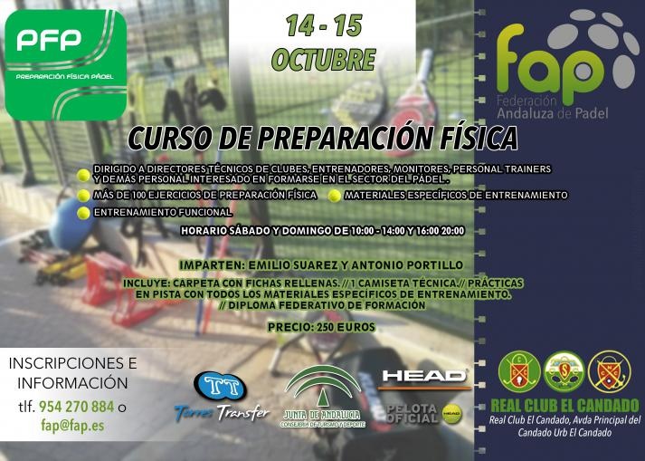 Curso preparación física FAP Andalucía