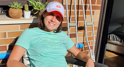Ceci Reiter: ''Extraño entrenar y valerme yo sola, pero estas primeras semanas son vitales en la recuperación''