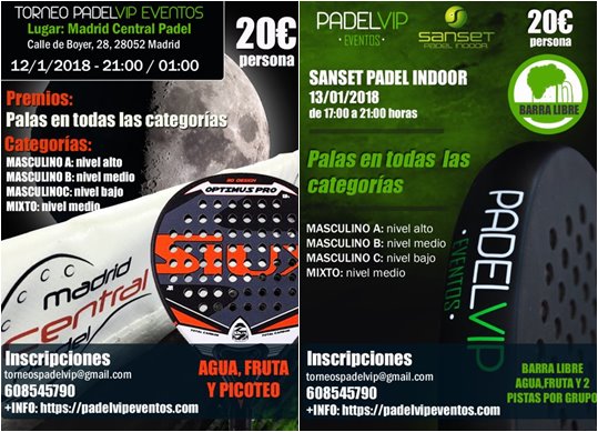 Carteles padelvip enero 2018