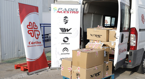 Padel Nuestro vuelve a apoyar la labor solidaria de Cáritas