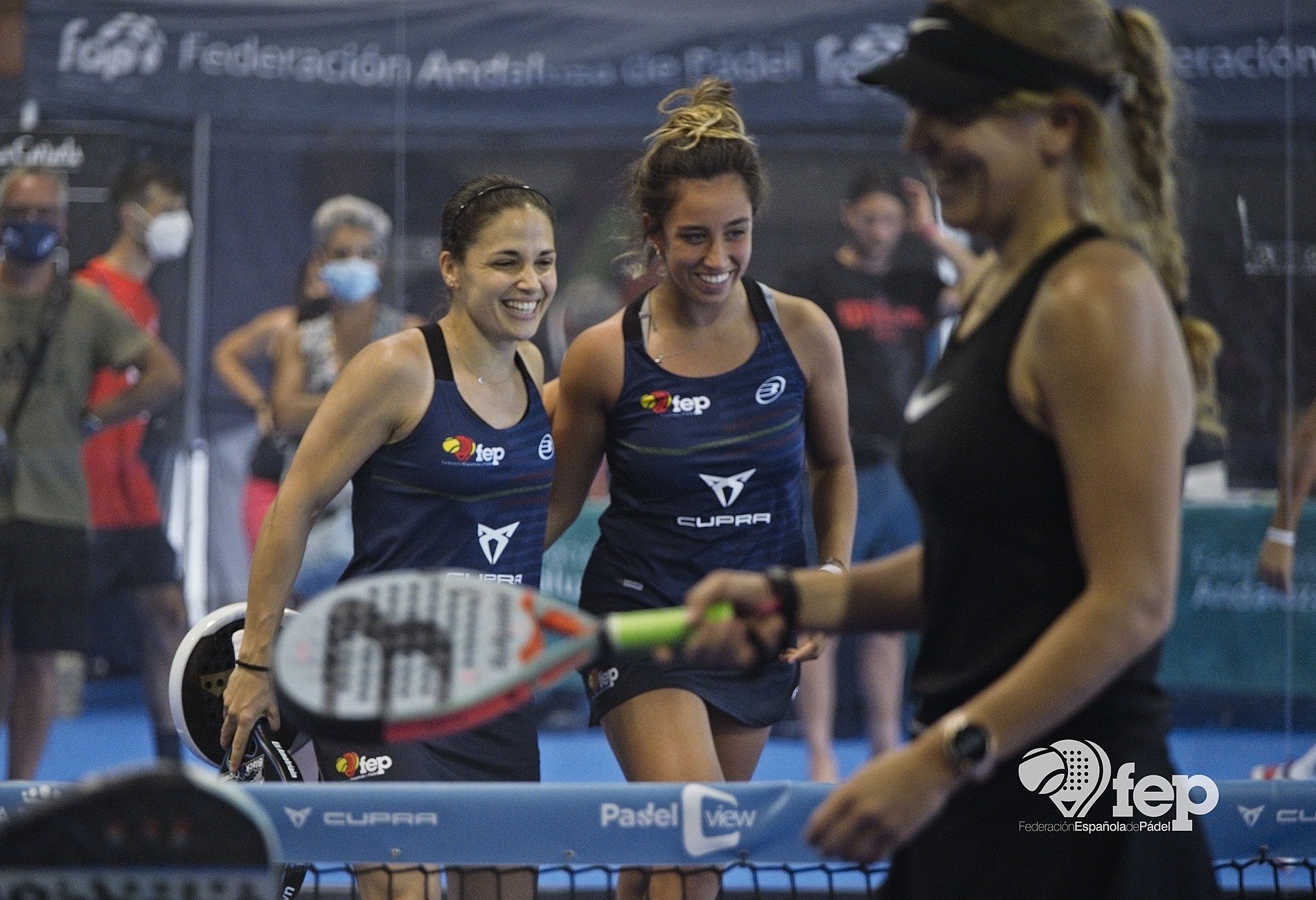 Eli Amatriain y Bea González Cto Europa Pádel primera jornada chicas 2021