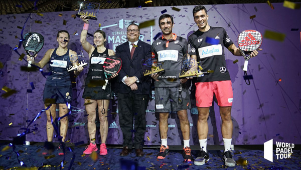 Entrega trofeos final Pablo Lima y Ale Galán victoria Master Final 2019