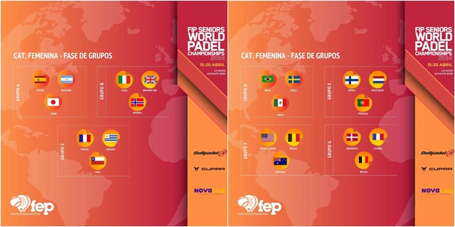 Fase de grupos chicas Mundial veteranos femenino 2024