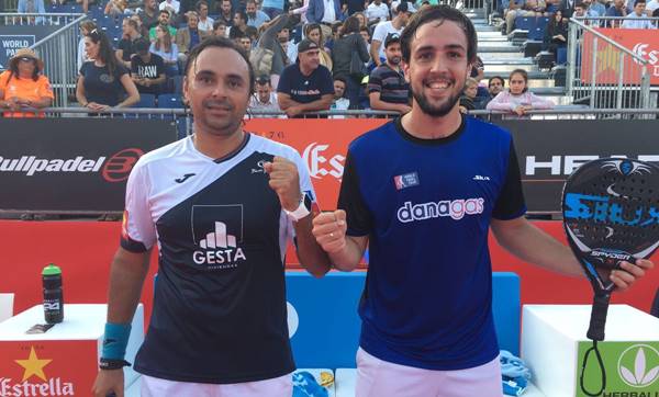 Godo Díaz y Lucho Capra partido 1-16 wpt barcelona master